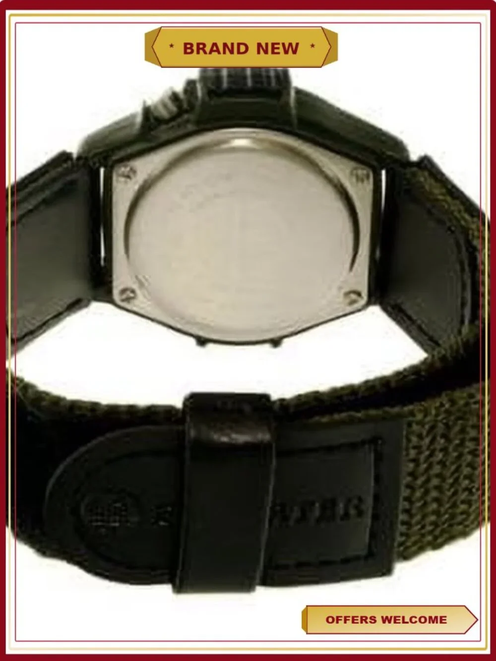 Men's Sport Cloth Analog Watch 100m Water Resistant